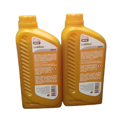 Aceite Lubrax Valora 5w-30 Sintetico Pack 2 Lt