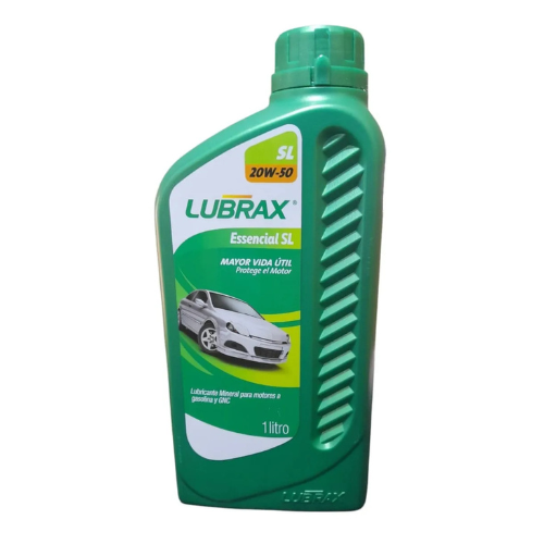 Aceite 20w-50 Mineral Lubrax Essencial Sl (1 Lt)