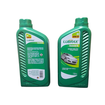 Aceite 20w-50 Mineral Essencial Sl Lubrax (pack 2 Lt)